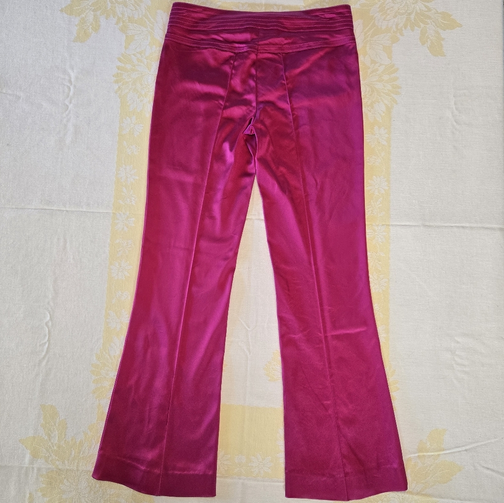 Escada Mid/Low Rise Satin Finish Pants - Picture 3 of 13